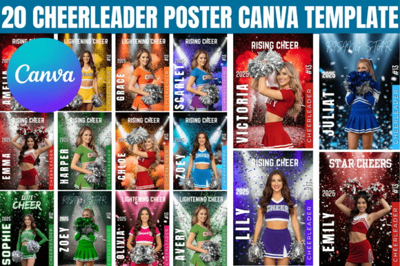Download 20 Cheerleader Poster Canva Template - Poster Collection