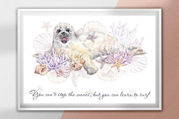 Download Sea Seal Baby Nursery Art Poster Print - Poster Collection